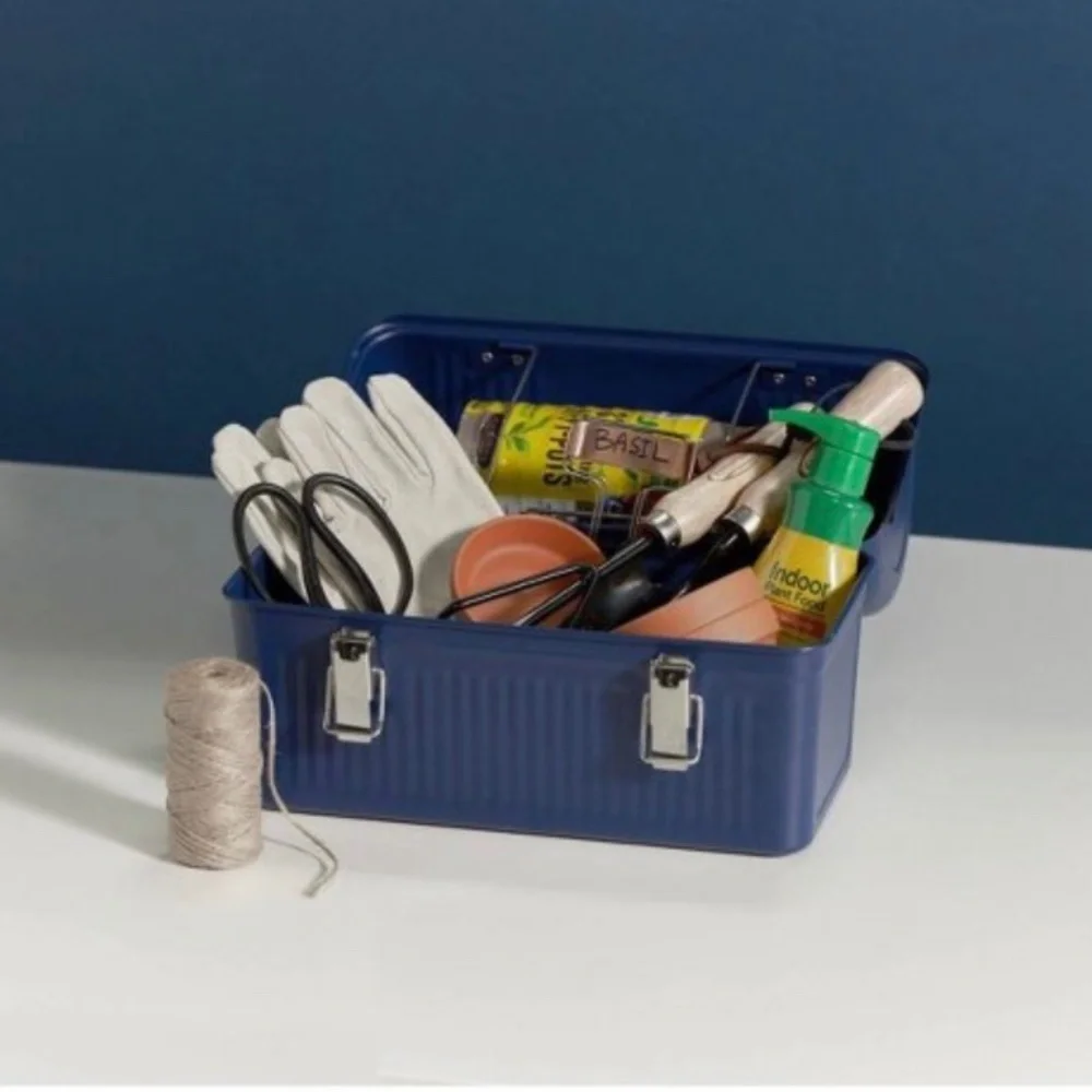 Hearth & Hand Magnolia Stanley 10qt Stainless Steel Lunch Box Marine Blue - Picture 4 of 15